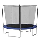 Skywalker Trampolines 10 -Foot Round Trampoline and Enclosure with Spring, Blue